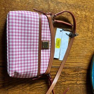 Pink plaid Dooney & Bourke 1975 purse